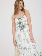 Load image into Gallery viewer, Woman wearing dress with green straps