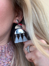 Load image into Gallery viewer, Boho Silver and Grey Half Circle Double Duster