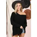 Load image into Gallery viewer, V Neck Loose Fit Tunic Length Soft Sweater Top