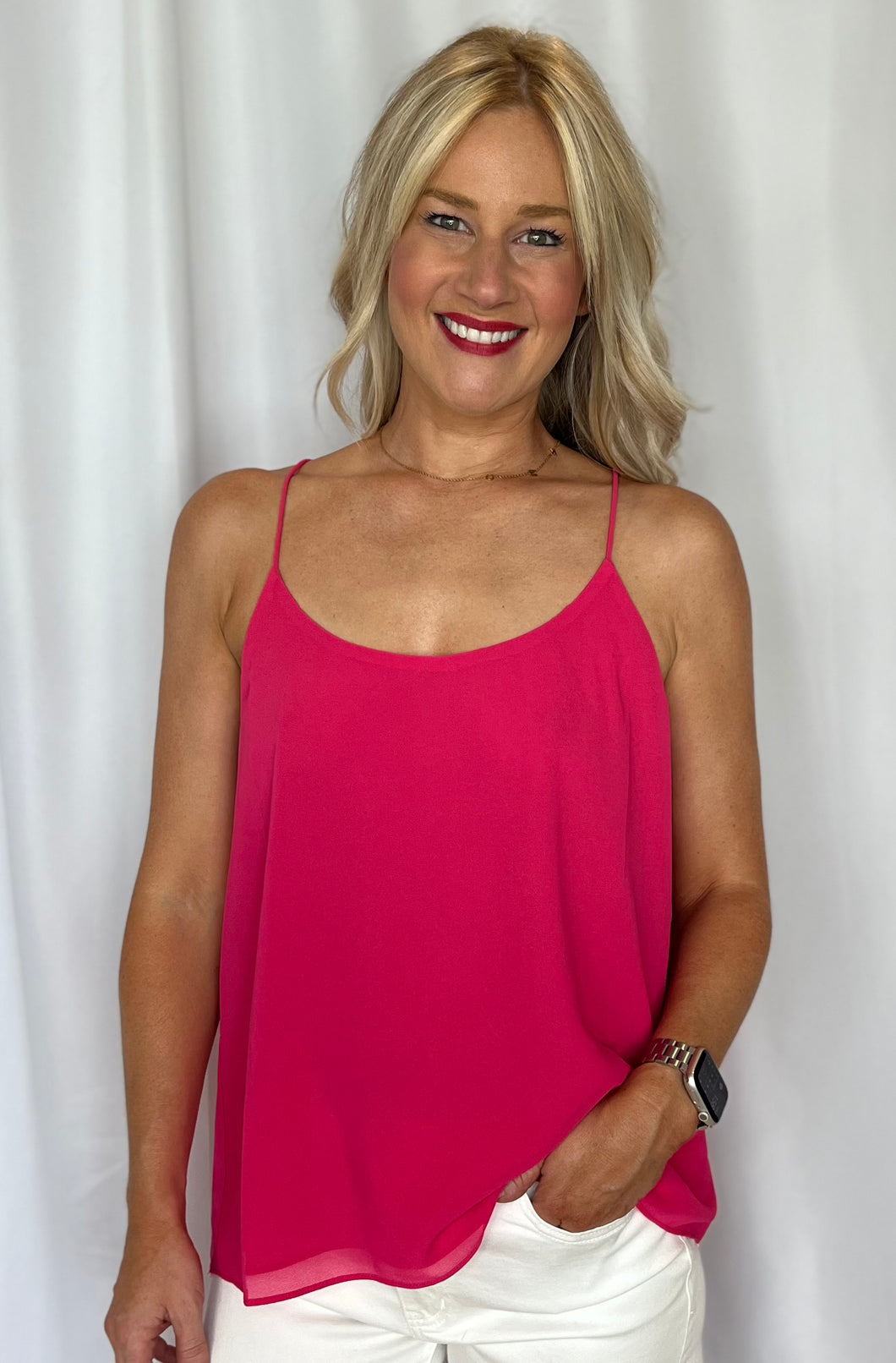 RACER BACK SPAGHETTI TANK TOP