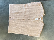 Load image into Gallery viewer, Button Down Short Sleeve Textured Sweater
