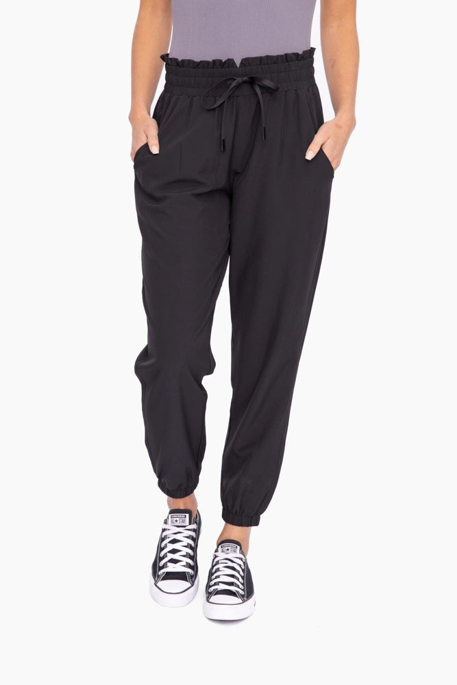 Cuffed High Waisted Joggers