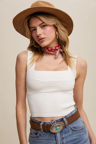 Girl wearing brami top 