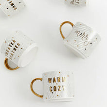 Load image into Gallery viewer, Gold Tiled coffee mugs
