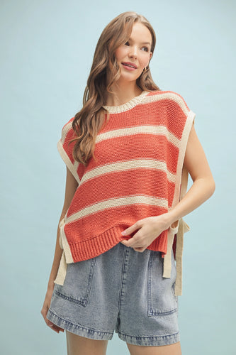 Girl wearing sweater vest 