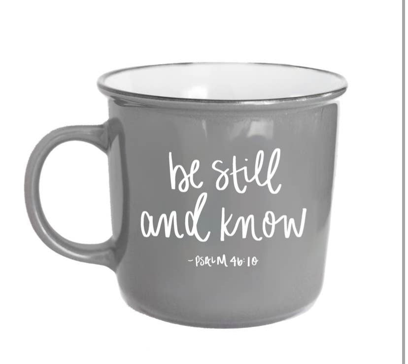 Be Still And Know Psalm 46:10 Campfire Coffee Mug