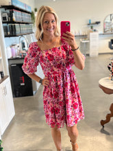 Load image into Gallery viewer, Pink &amp; Purple Floral Dress
