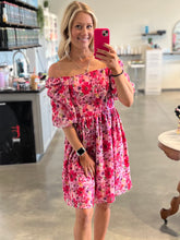 Load image into Gallery viewer, Pink &amp; Purple Floral Dress
