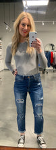 Load image into Gallery viewer, Destructed Cuffed Straight Leg Jeans
