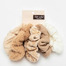 Load image into Gallery viewer, Assorted Textured Scrunchies 5pc
